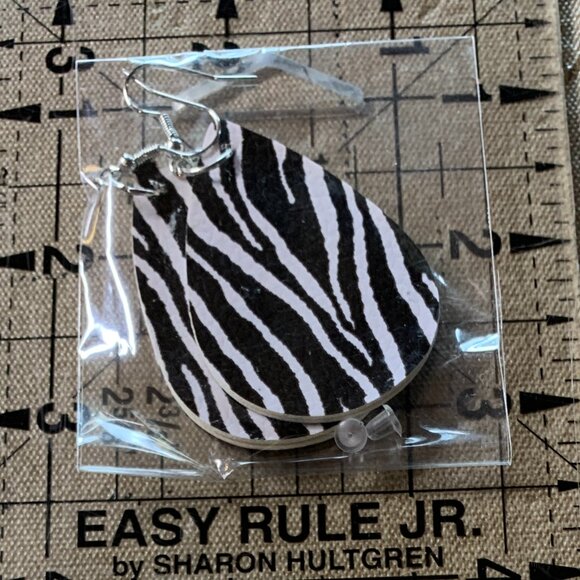 Faux Leather Earrings - Picture 7 of 7